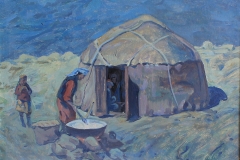 Х.Д.-Хушвахтов-Киргизская-юрта.-1979-г