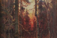 Ю.Ю.-Клевер-Закат-в-лесу.-1911